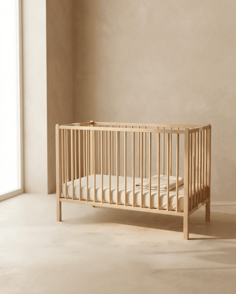 Pack Sérenité Bébé Nomad - Lit bébé, baignoire et chaise haute installés dans un Airbnb à Royan